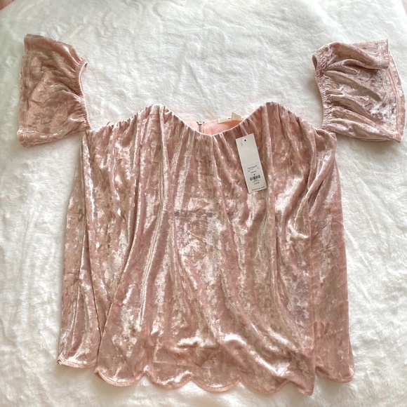 NWT Velvet Pink Top from Francesca’s Size Medium - Picture 1 of 16